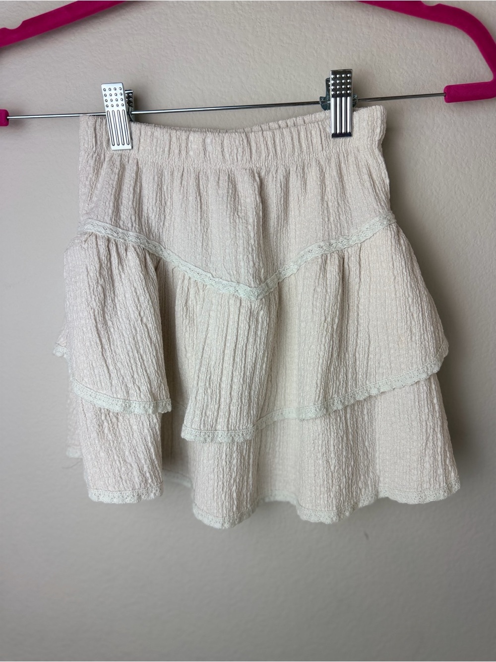 Zara girls cream skirt